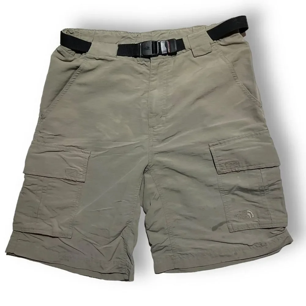 ⛰️ The North Face Men’s Hiking Shorts Gray Size 32 Canvas Zip‎